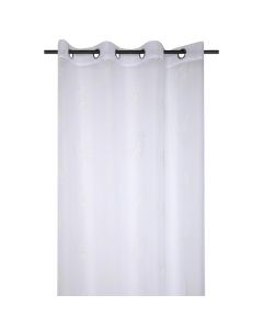 Veil curtain with rings Addisson, polyester, white140x260 cm