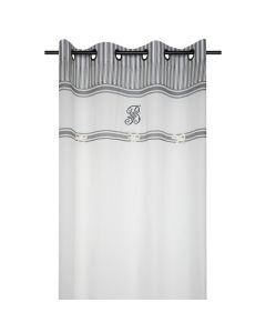 Veil curtain with rings Bonn, cotton, cream140x260 cm