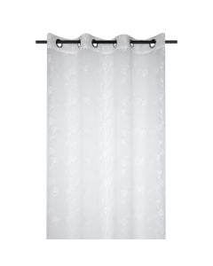 Veil curtain with rings Artemisia, polyester, white, 140x260 cm