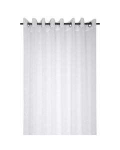 Veil curtain with rings Celian, polyester, white, 300x260 cm