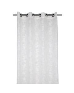Veil curtain with rings Ontario, polyester, white, 135x240 cm