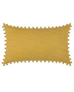 Jastëk dekorativ Sanchez, pambuk, mustardë, 30x50 cm
