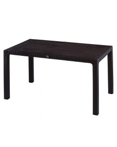 Begonya rectangular table, PP, anthracite, 150x90xH73.5 cm