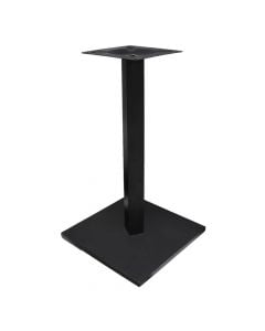 Bazament tavoline baza katrore, metalike, e zezë, 40x40x72 cm