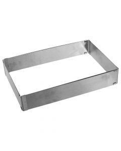 Cake tin with extension, stainless, silver, 27.5xH5 deri më 52xH5 cm