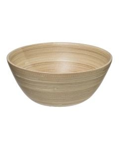 Tas sallate, bambu, natyrale, Dia.17xH7.5 cm