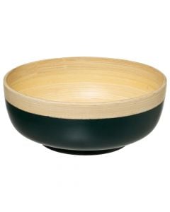 Salad bowl, bamboo, black, Dia.20 cm