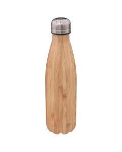 flask, stainless, brown, Dia.7xH27cm / 500 cc