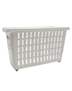 Fridge/drawer organizer, plastic, white, 17.5x46.5x26.5 cm