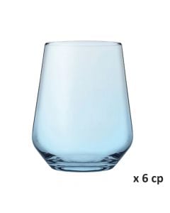 Alega water glass (PC 6), glass, turquese, 425 cc