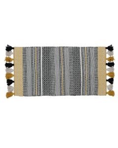 Rrugicë, 100% pambuk, mustardë, 55x120 cm