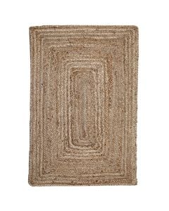Rug, jute, natural beige, 70x100 cm