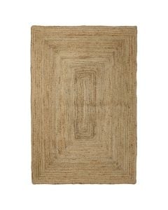 Rug, jute, natural beige, 120x170 cm