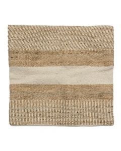Cushion cover, 50% jute/50% wool, natural beige, 50x50 cm