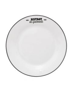 Dessert plate Bistrot, porcelain, white, Dia.20 cm