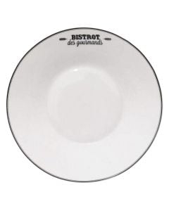 Soup plate Bistrot, porcelain, white, Dia. 20 cm