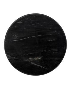 Serving plate Sublima, marble, black, Dia.30 cm