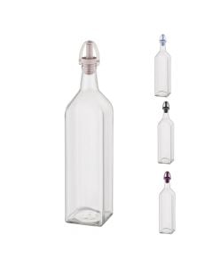 Oil/vinegar bottle, glass, transparent, 1 Lt