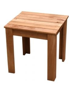 Tavolinë shezlonesh, dru ahu, kafe, 36.5x40xH40 cm