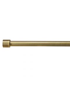 Extended curtain rod with glass knob, metalic, bronz, Dia.16/19mm / 120-210 cm