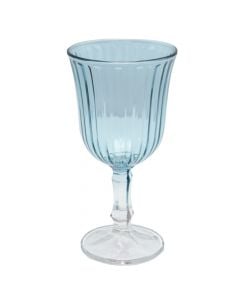 Wine glass with throne, glass, blue, 24 cc