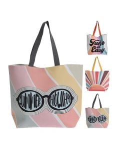 Beach bag for women, polyester, different colors, 38x50 cm