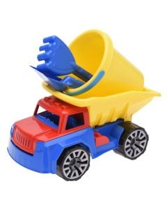 Beach sand truck toy, plastic, different colors, 25x32 cm