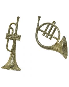 Trumpetë dekoruese me varje, plastike, floriri, 7 cm