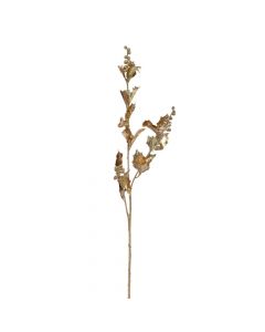 Decorative flower, plastic, gold, 91 cm