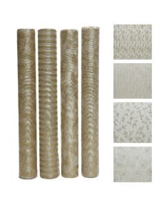 Pëlhurë dekoruese, najlon, ngjyrë kremi, 200 cm