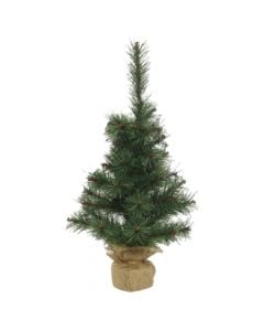 Table Christmas tree, PE, green, 42x60 cm
