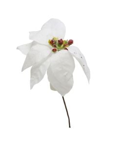 Decorative flower, polyester, different colours, 21 cm