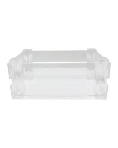 Box-shaped fruit stand, polycarbonate, transparent, 28x18xH10.5 cm