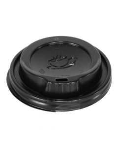 Lid (drinking hole)for Paper cup (Pck 50), Size: D.9 cm, Color: Black, Material: Plastic