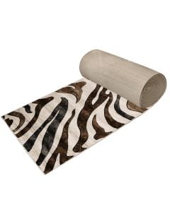 Rug Apex, modern, synthetic yarn, brown+cream, 80 cm