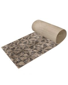 Bella rug, modern, frieze, beige/grey, 80 cm