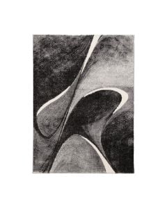 Carpet Style, modern, frieze, cream/black, 133x190 cm