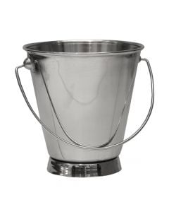 Ice bucket, stainless steel, silver, Dia.12xH12 cm