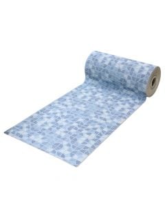 Non slip toilet mat, PVC, blue, 65 cm