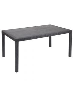 Tavoline drejtkendore "PRINCE", Permasa: 150x90x72 cm, Ngjyra: Moka, Materiali: Polipropilen