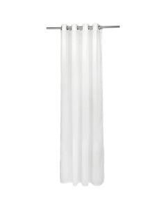 Veil curtain with rings, 100% polyester, white, 150x260 cm