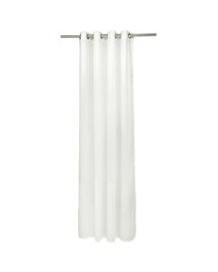 Veil curtain with rings, 100% polyester, white, 150x260 cm