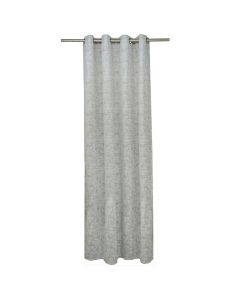 Full curtain with rings, 100% polyester, cream, 150x260 cm