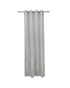 Full curtain with rings, 100% polyester, cream, 150x260 cm