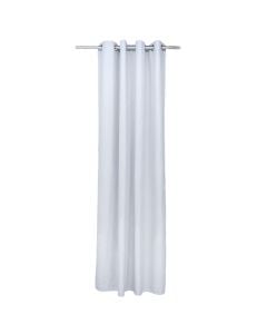 Veil curtain with rings, 76% polyester / 24% cotton, white, 150x260 cm