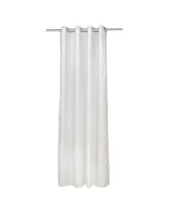 Veil curtain with rings, 76% polyester / 24% cotton, cream, 150x260 cm