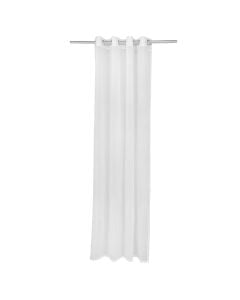 Veil curtain with rings, 100% polyester, white, 150x260 cm