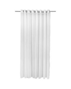 Veil curtain with rings, 100% polyester, white, 300x260 cm