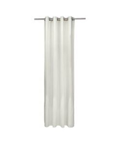 Full curtain with rings, 100% polyester, cream, 140x260 cm