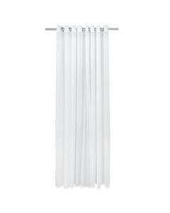Veil curtain with rings, 100% polyester, white, 300x260 cm